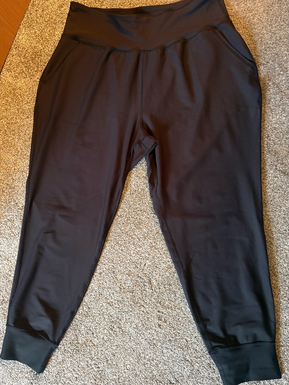 Old Navy Active Black PowerSoft High-Waist Joggers, Size XXL